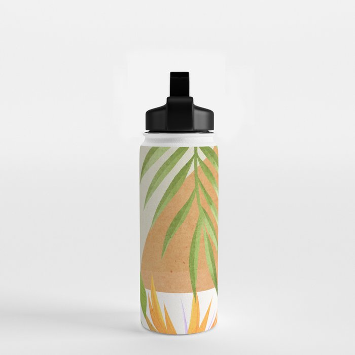 Abstract Art Tropical Leaves 20 Water Bottle Gallery Image 2