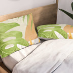 Abstract Art Tropical Leaves 20 Pillow Sham Gallery Image 2