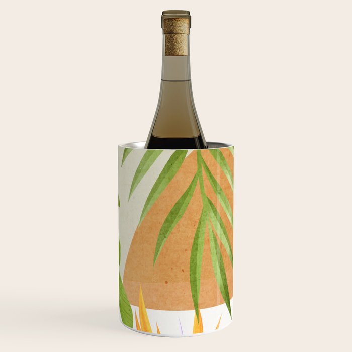 Abstract Art Tropical Leaves 20 Wine Chiller Gallery Image 3