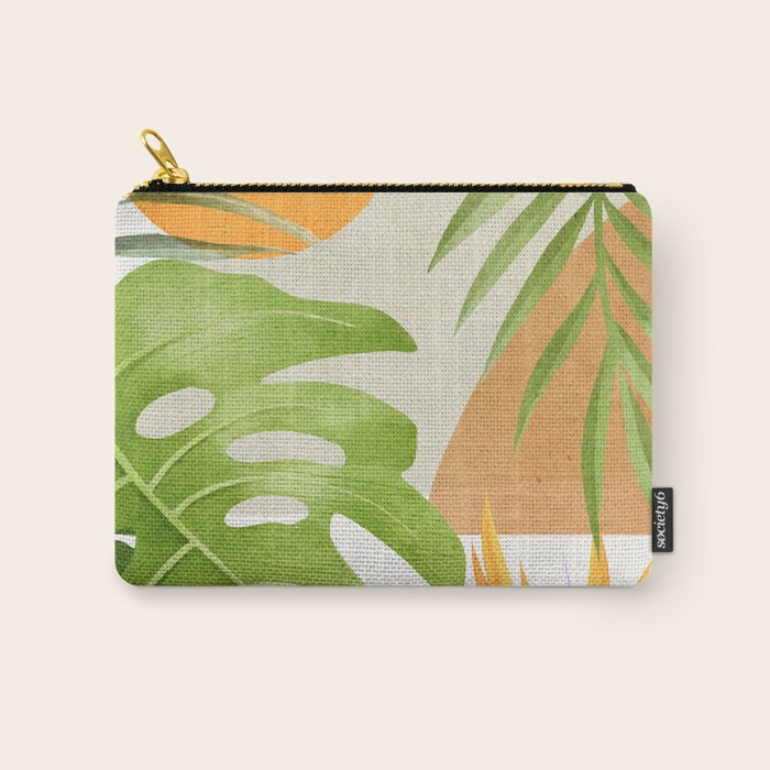 Abstract Art Tropical Leaves 20 Carry All Pouch Gallery Image 1