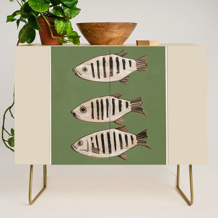 Abstract Fish Study II Credenza Gallery Image 1