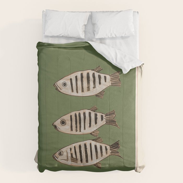 Abstract Fish Study II Comforter Gallery Image 1