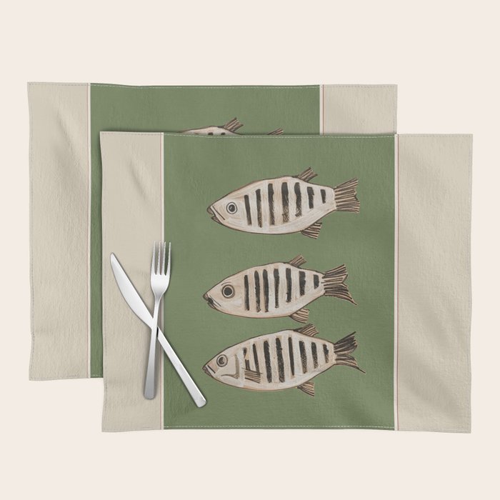 Abstract Fish Study II Placemat Gallery Image 1