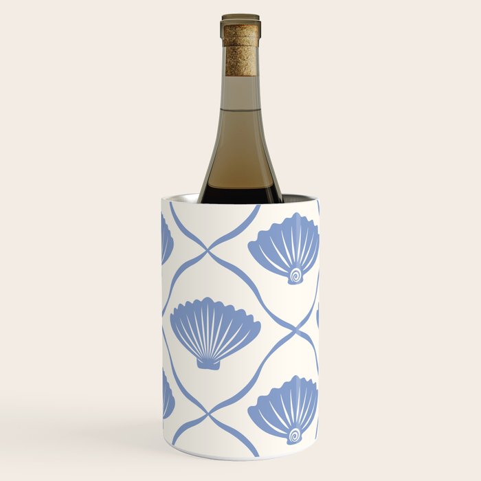 Coastal Ocean Blue Seashells Wine Chiller Gallery Image 3