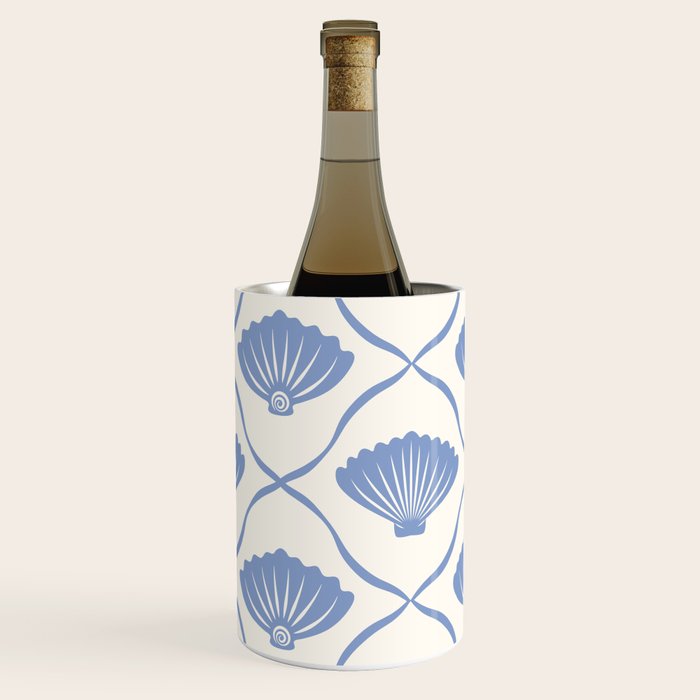 Coastal Ocean Blue Seashells Wine Chiller Gallery Image 2