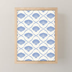 Coastal Ocean Blue Seashells Mini Art Print Gallery Image 1