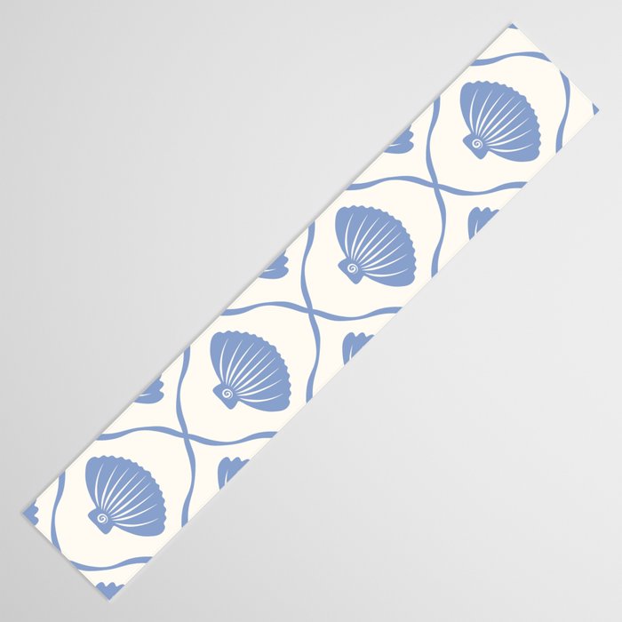 Coastal Ocean Blue Seashells Table Runner Gallery Image 3