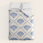 Coastal Ocean Blue Seashells Duvet Cover Gallery Image 6