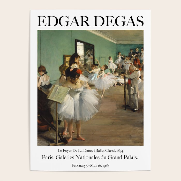 Ballet Class by Edgar Degas Poster Gallery Image 4