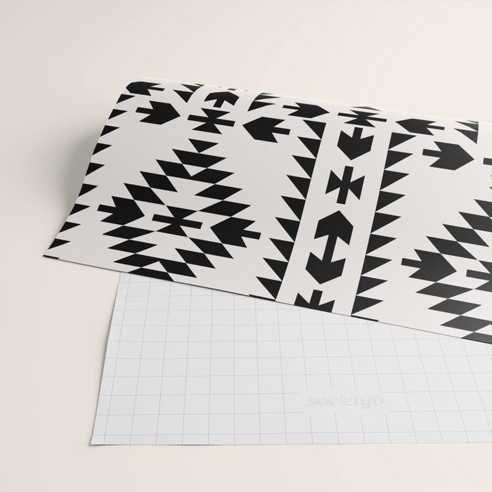 GEO PANEL WHITE Wrapping Paper Gallery Image 2