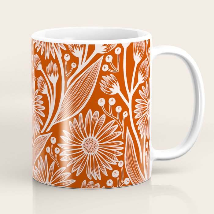 Rust Coneflowers Coffee Mug Gallery Image 1
