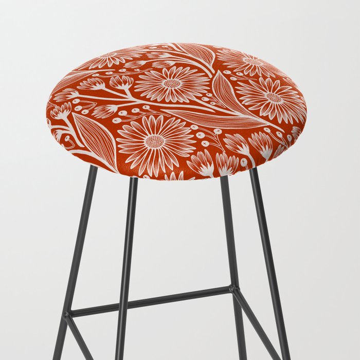 Rust Coneflowers Stool Gallery Image 2