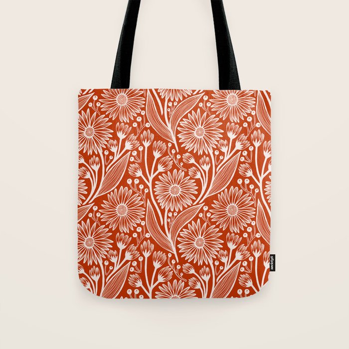 Rust Coneflowers Tote Bag Gallery Image 1