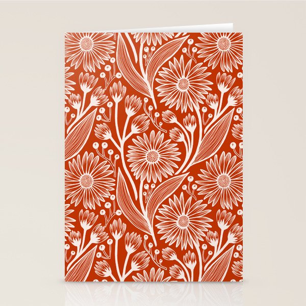 Rust Coneflowers Stationery Card Gallery Image 2