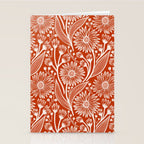 Rust Coneflowers Stationery Card Gallery Image 2