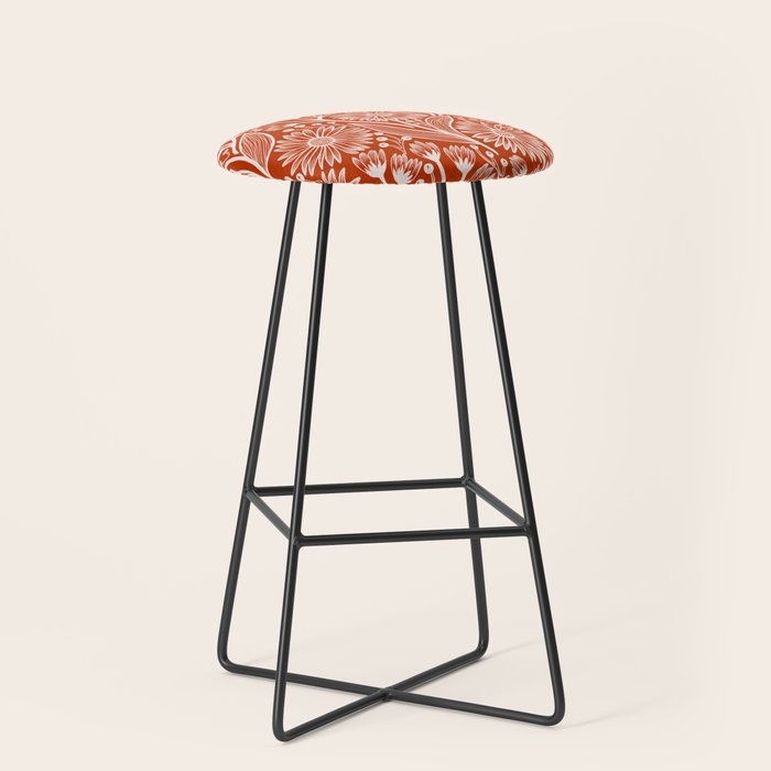 Rust Coneflowers Stool Gallery Image 1