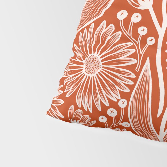 Rust Coneflowers Pillow Sham Gallery Image 4