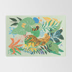 Tiger in Jungle  Rug Gallery Image 2