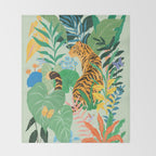 Tiger in Jungle  Throw Blanket Gallery Image 2