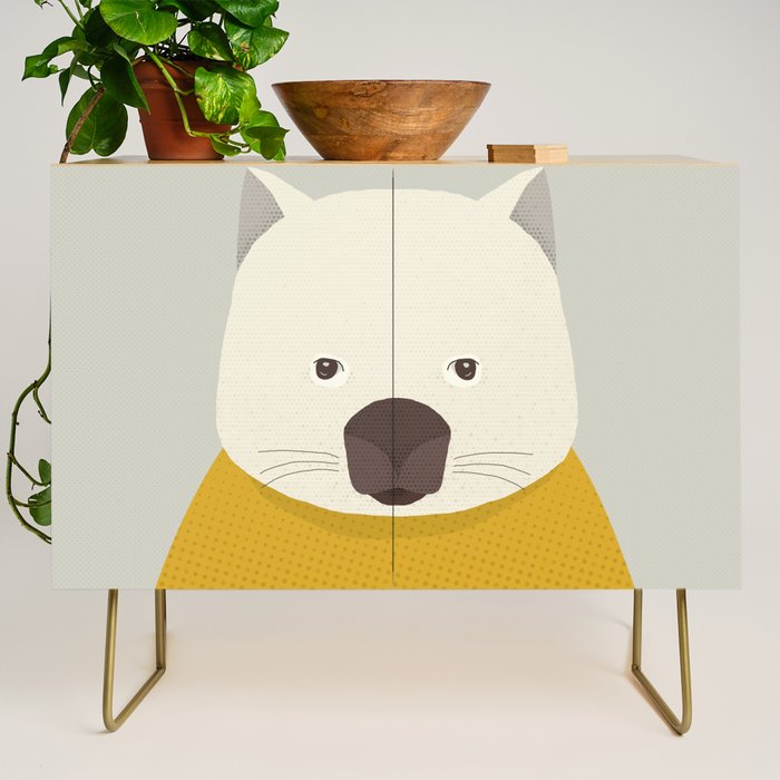 Whimsy Wombat, Animal Portrait Credenza Gallery Image 1