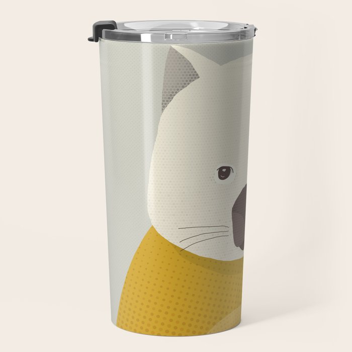 Whimsy Wombat, Animal Portrait Travel Mug Gallery Image 3