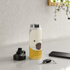 Whimsy Wombat, Animal Portrait Water Bottle Gallery Image 4