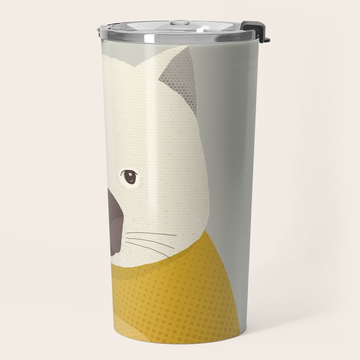 Whimsy Wombat, Animal Portrait Travel Mug Gallery Image 2