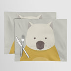 Whimsy Wombat, Animal Portrait Placemat Gallery Image 1