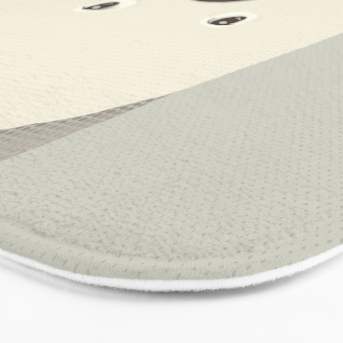 Whimsy Wombat, Animal Portrait Bath Mat Gallery Image 3