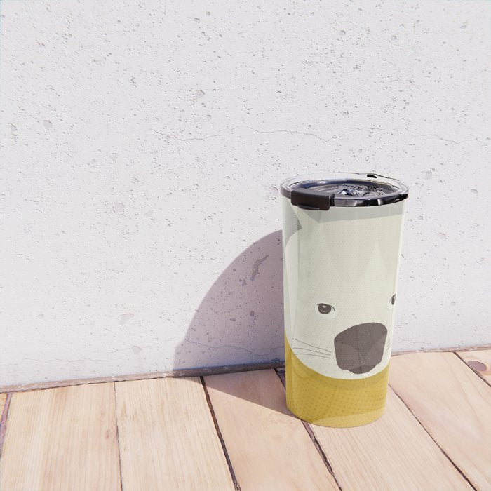 Whimsy Wombat, Animal Portrait Travel Mug Gallery Image 4