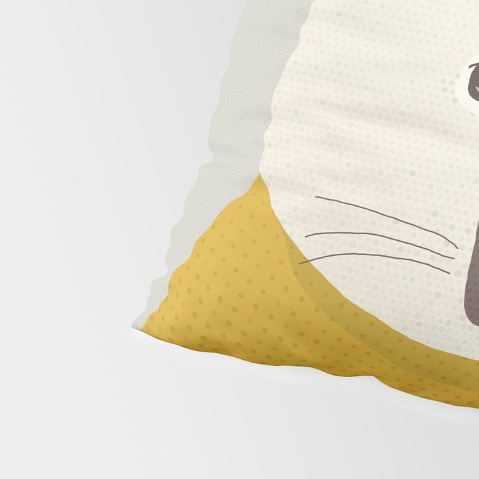 Whimsy Wombat, Animal Portrait Pillow Sham Gallery Image 4