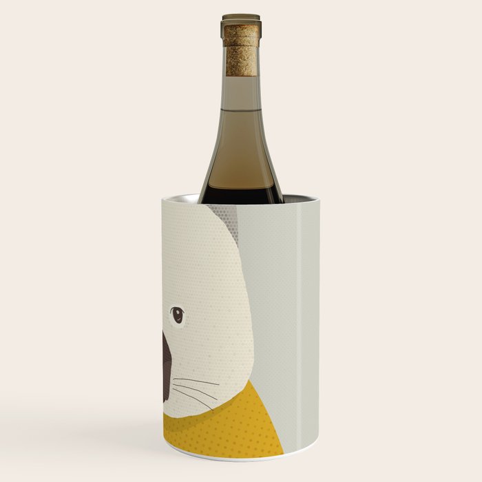 Whimsy Wombat, Animal Portrait Wine Chiller Gallery Image 3