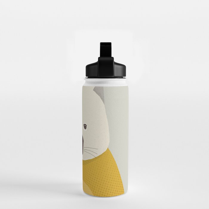Whimsy Wombat, Animal Portrait Water Bottle Gallery Image 2