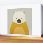 Whimsy Wombat, Animal Portrait Wall Mural Gallery Image 2