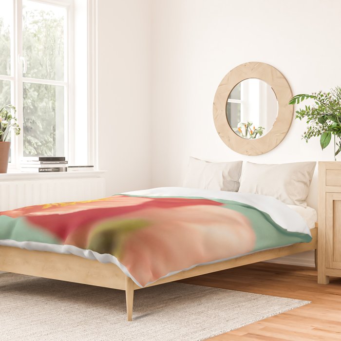 Pastel Poppy #1 Duvet Cover Gallery Image 2