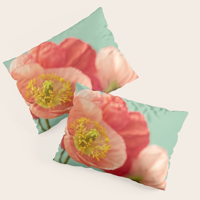 Pastel Poppy #1 Pillow Sham Gallery Image 1