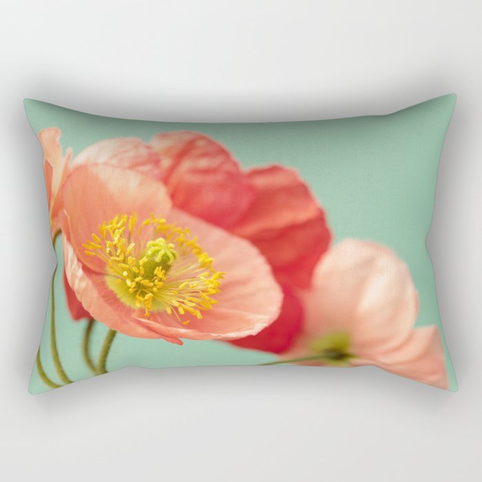 Pastel Poppy #1 Rectangular Pillow Gallery Image 2