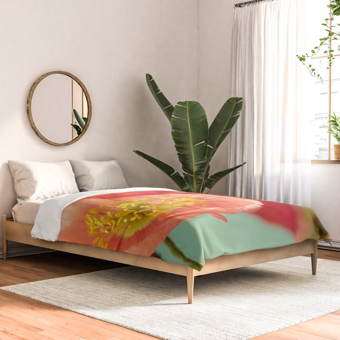 Pastel Poppy #1 Comforter Gallery Image 2