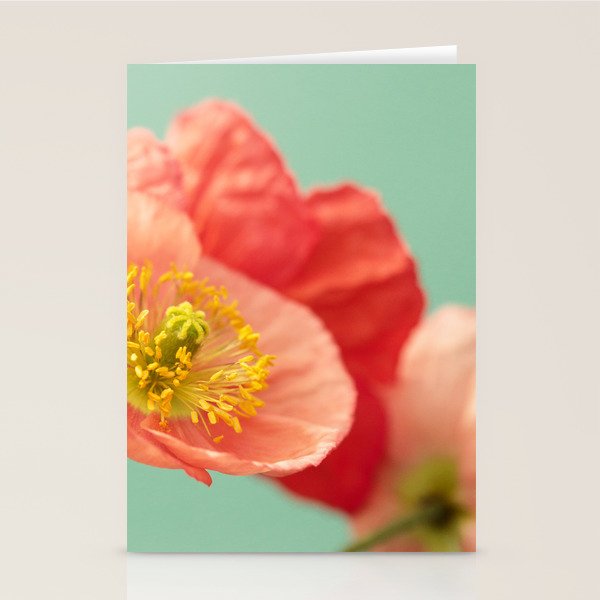 Pastel Poppy #1 Stationery Card Gallery Image 2