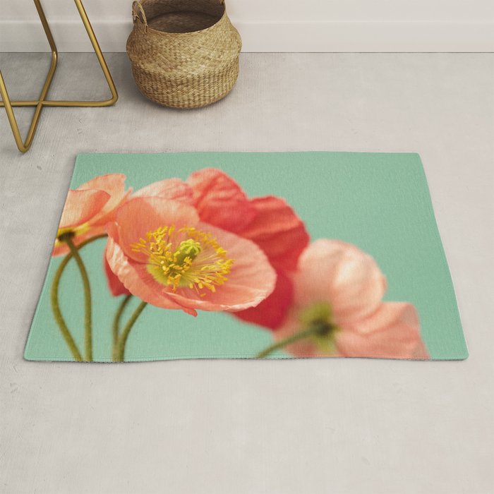 Pastel Poppy #1 Rug Gallery Image 1