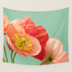 Pastel Poppy #1 Wall Tapestry Gallery Image 4