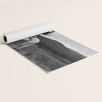 Wild horses couldn't take you from me; young woman on a white horse throwing her hair black wilderness black and white photograph - photography - photographs Yoga Mat Gallery Image 2