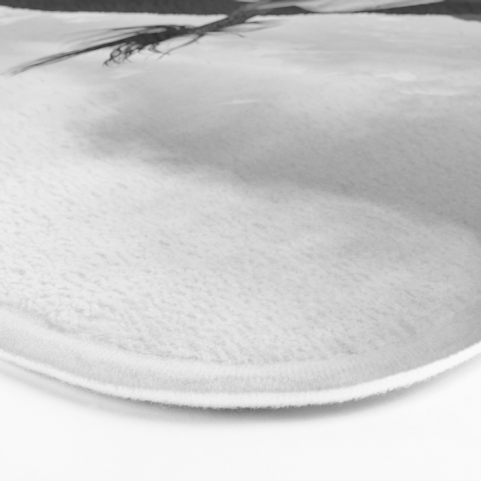 Wild horses couldn't take you from me; young woman on a white horse throwing her hair black wilderness black and white photograph - photography - photographs Bath Mat Gallery Image 3