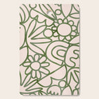 Abstract organic nature shape art print Cutting Board Gallery Image 1