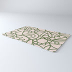 Abstract organic nature shape art print Rug Gallery Image 3