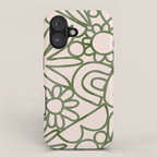 Abstract organic nature shape art print iPhone Case Gallery Image 1
