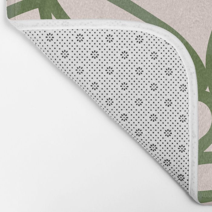 Abstract organic nature shape art print Bath Mat Gallery Image 2