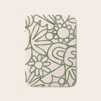 Abstract organic nature shape art print Bath Mat Gallery Image 1