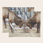 Elk In Rut Rocky Mountain National Park Colorado Wildlife Placemat Gallery Image 1