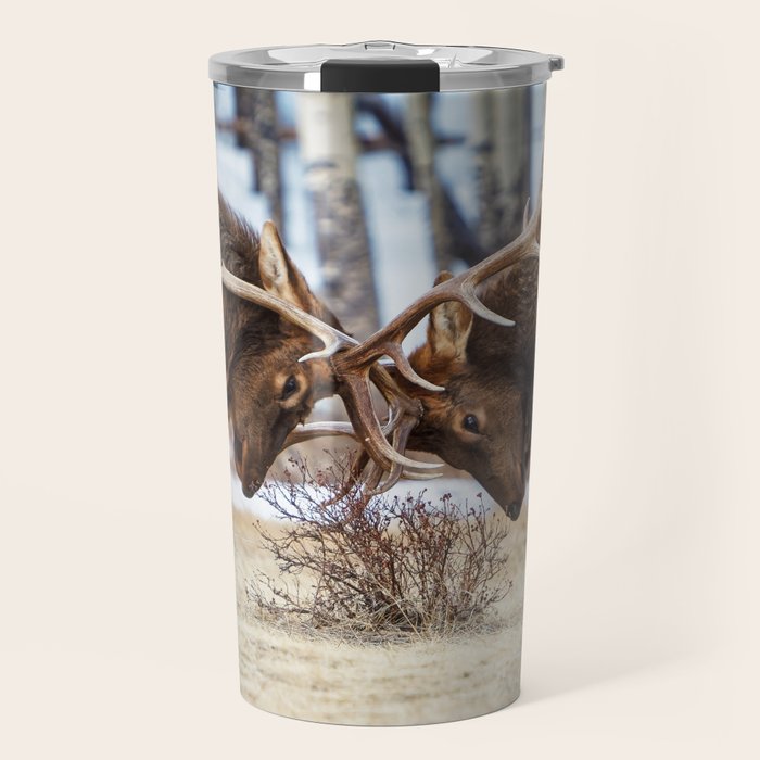 Elk In Rut Rocky Mountain National Park Colorado Wildlife Travel Mug Gallery Image 1